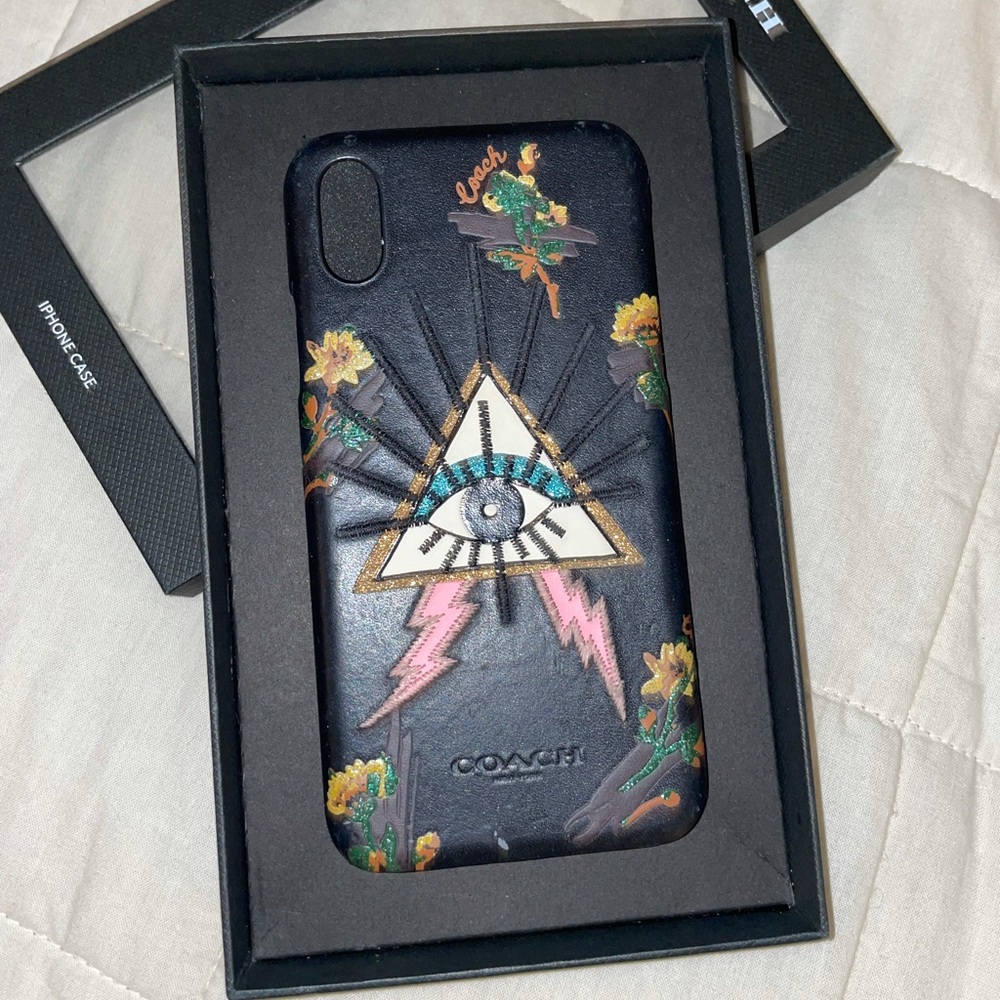 iPhone 10 coach evil eye case